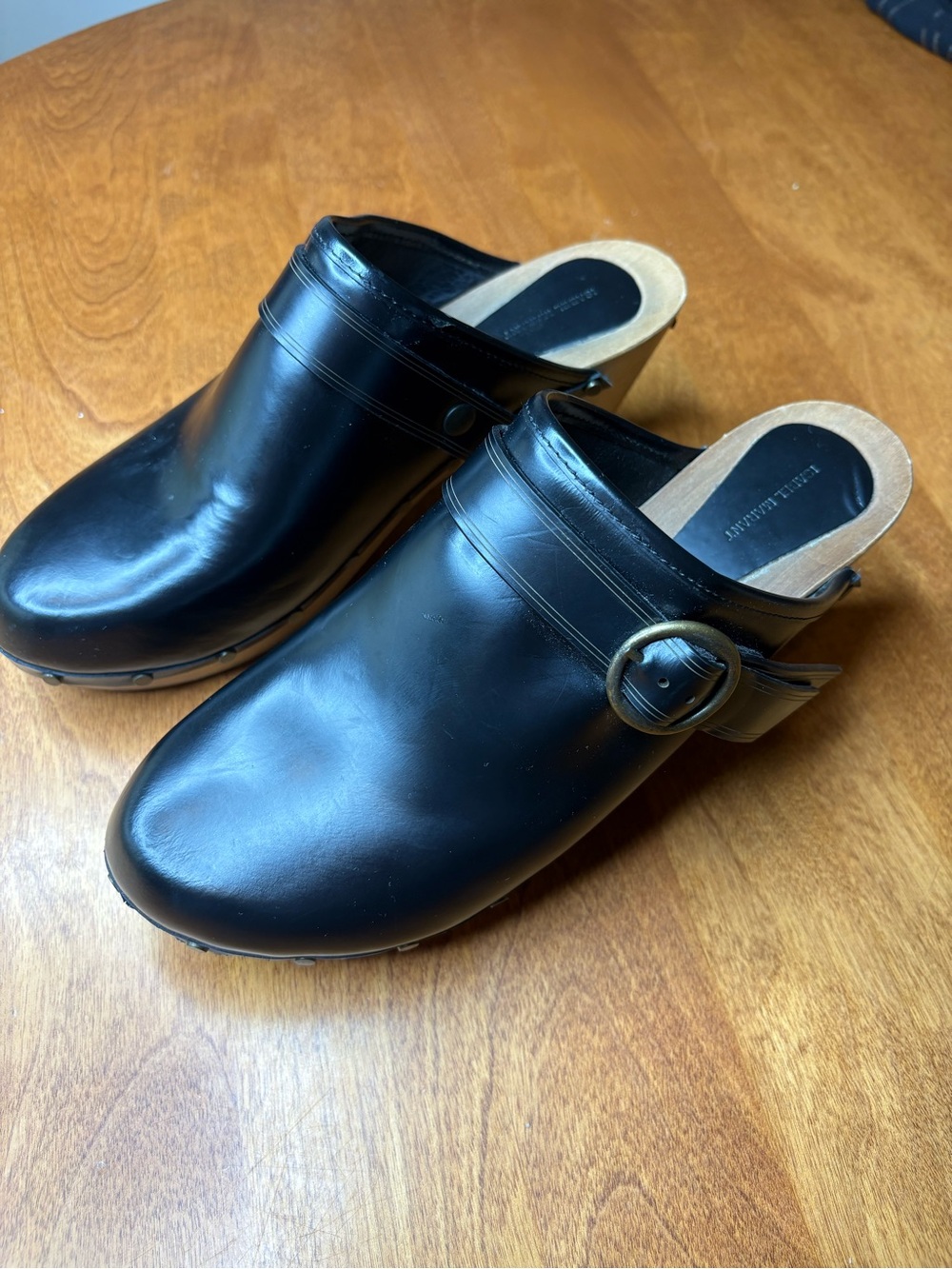 Isabel Marant Titya Black Leather Clog Mule 39 - Picture 2 of 9